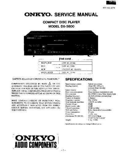ONKYO DX-3800