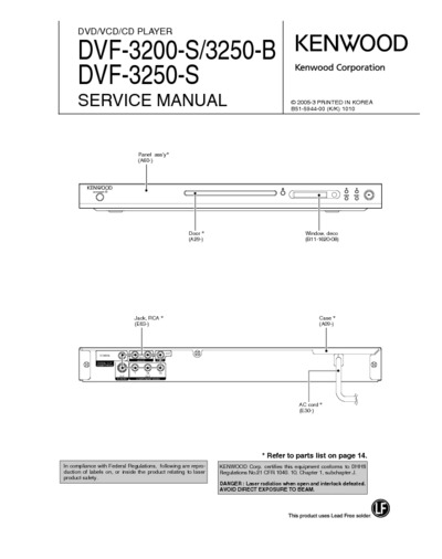 KENWOOD DVF-3250-B