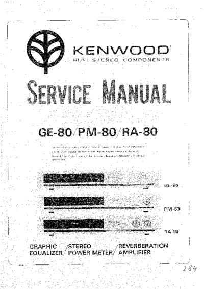KENWOOD GE-80, PM-80, RA-80