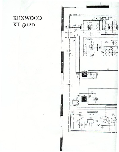 KENWOOD KT-5020 Schematics