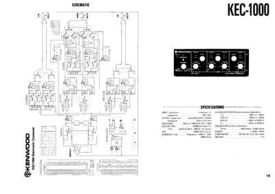 KENWOOD KEC-1000 Schematics