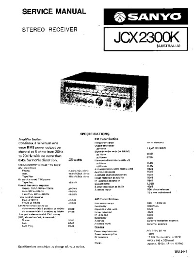 Sanyo JCX-2300K
