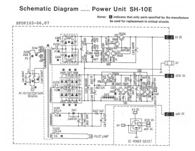 TECHNICS SH-10-E Schematics
