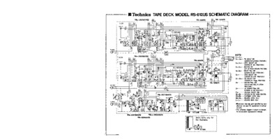 TECHNICS RS-612-US Schematics