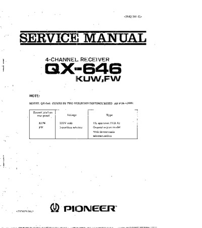 PIONEER QX-646