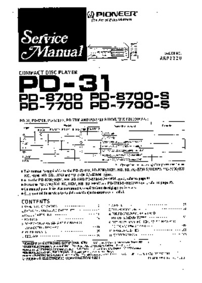 PIONEER PD-8700S