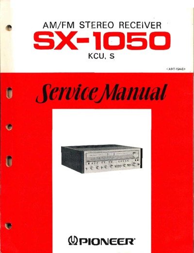 PIONEER SX-1050-Service Manual