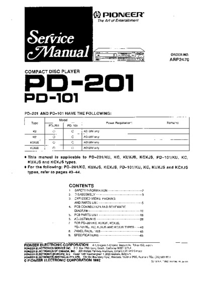 PIONEER PD-201