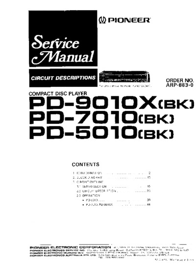 PIONEER PD-9010X