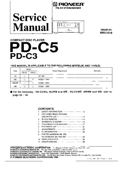 PIONEER PD-C5