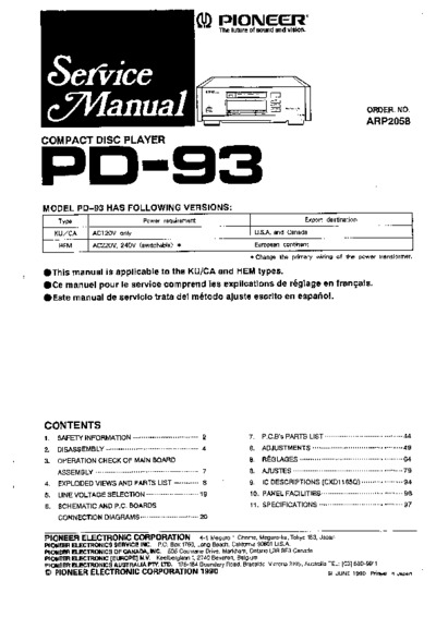 PIONEER PD-93