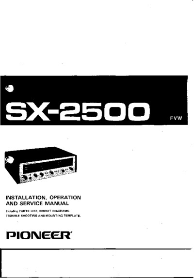 PIONEER SX-2500