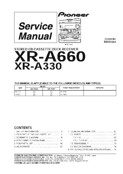 PIONEER XR-A660