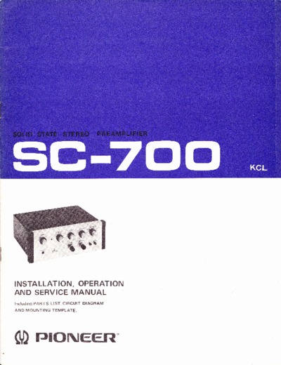 PIONEER SC-700