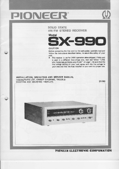 PIONEER SX-990