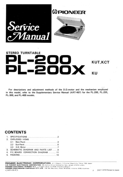 PIONEER PL-200X