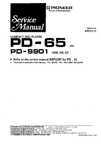 PIONEER PD-65