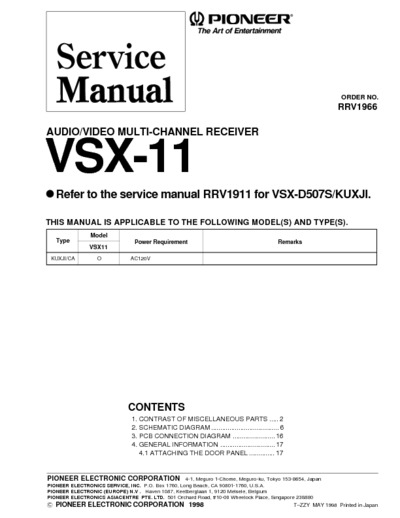 PIONEER VSX-11