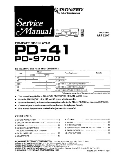 PIONEER PD-9700