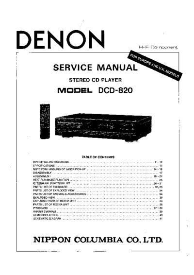 DENON DCD-820