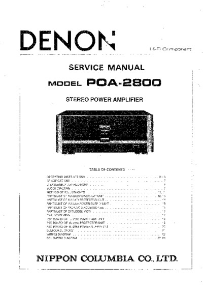 DENON POA-2800