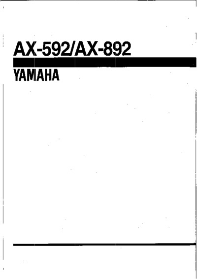 YAMAHA AX-892
