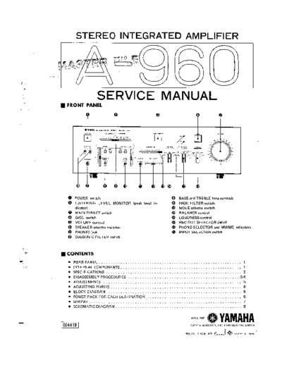 YAMAHA A-960