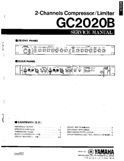 YAMAHA GC-2020-B
