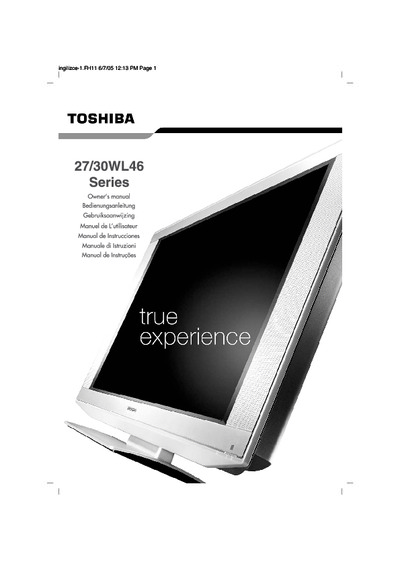 Toshiba LCD TV 27WL46