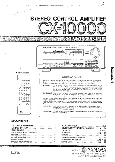 YAMAHA CX-10000