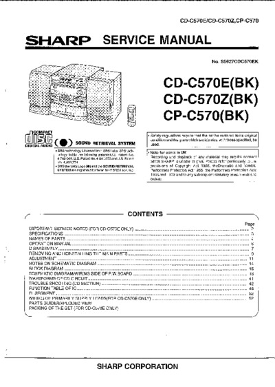 Sharp CD-C570