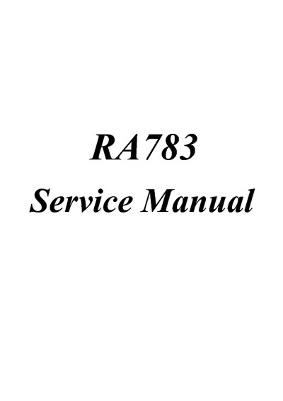 Proview LCD RA783 Service Manual
