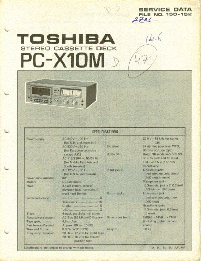 TOSHIBA PC-X10M