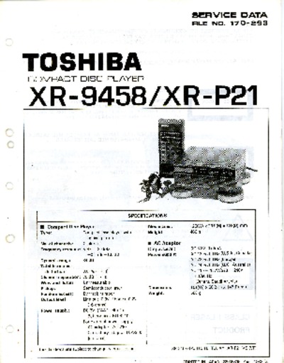 TOSHIBA XR-9458