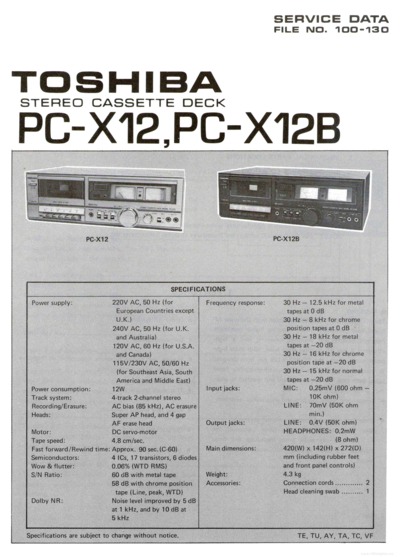TOSHIBA PC-X12