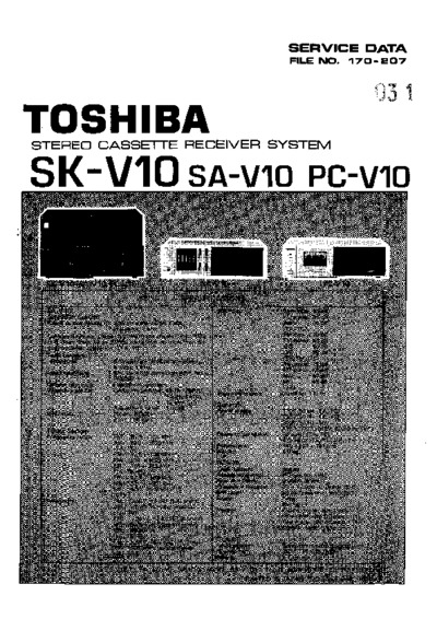 TOSHIBA SK-V10