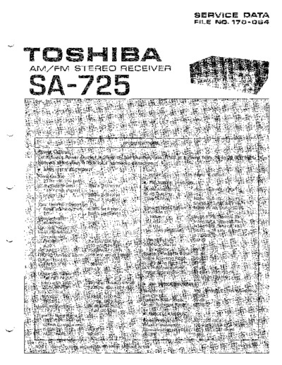 TOSHIBA SA-725 Service-Manual