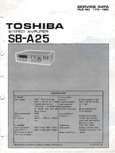 TOSHIBA SB-A25