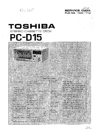 TOSHIBA PC-D15