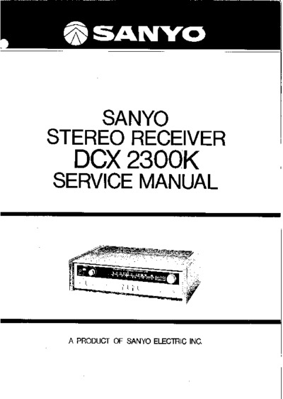 SANYO DCX-2300K