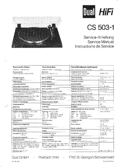 Dual CS-503-1