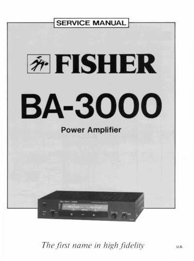 Fisher BA-3000