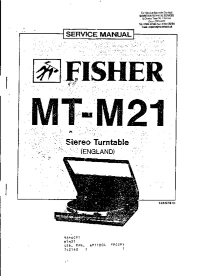 Fisher MTM-21