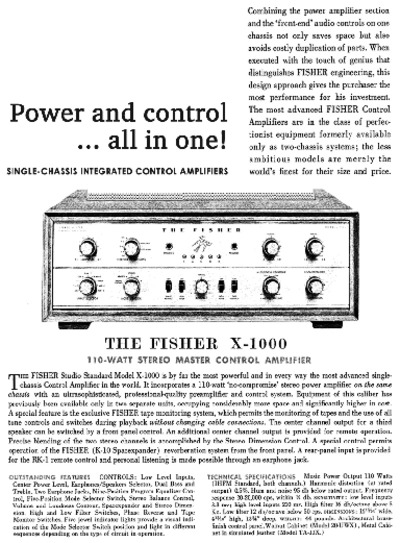 Fisher X-1000-Article