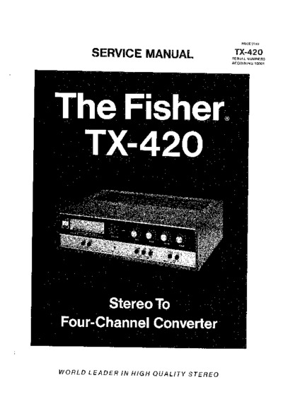 Fisher TX-420