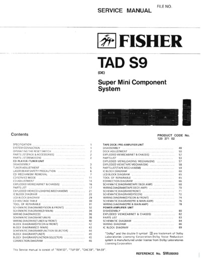 Fisher TADS-9 Schematic