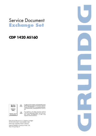 GRUNDIG CDP-1420-AS160