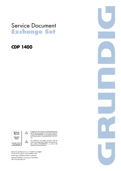 GRUNDIG CDP-1400