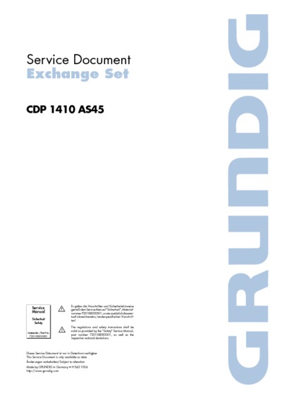 GRUNDIG CDP-1410-AS45