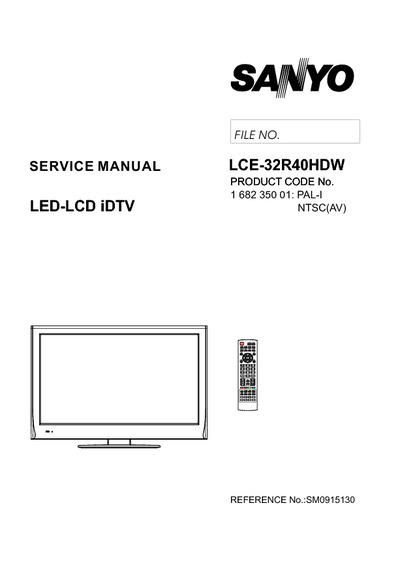 SANYO LCE-32R40HDW-1